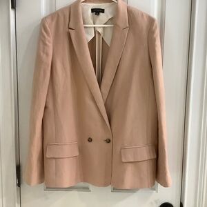 Pale blush double breasted Ann Taylor jacket
